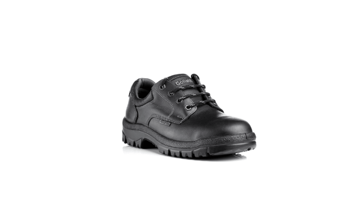 Goliath SDR16SI Unisex Black Stainless Steel Toe Capped Safety Shoes, UK 8, EU 42