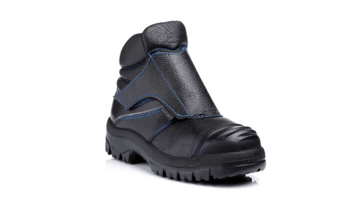 Goliath SDR904CSI Black Steel Toe Capped Unisex Safety Boots, UK 10, EU 44