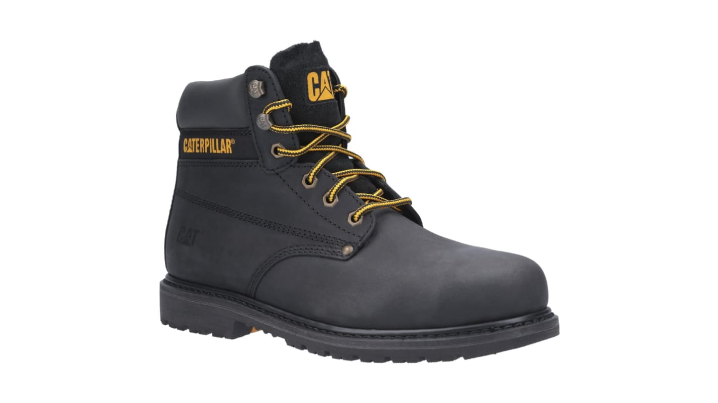 CAT P724621 Black Steel Toe Capped Unisex Safety Boots, UK 7, EU 41