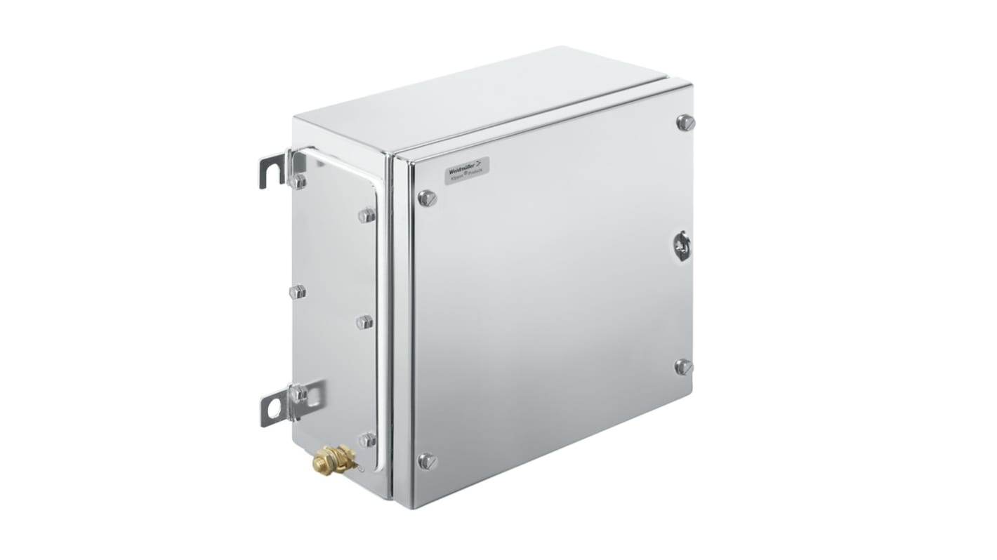 Weidmüller Klippon TB MH Series Grey 316 Stainless Steel Enclosure, IP66, IP67, Flanged, Grey Lid, 260 x 260 x 150mm