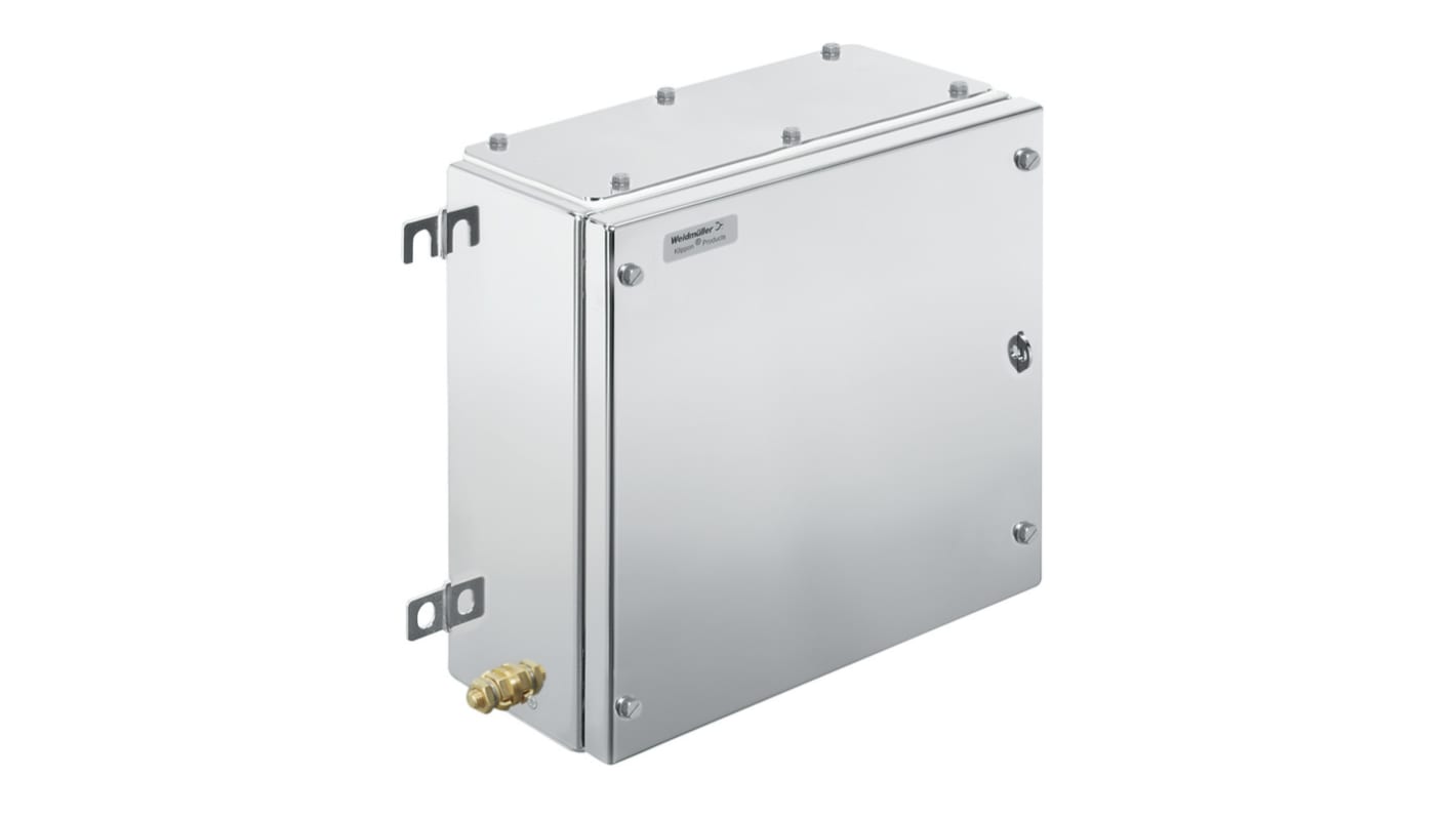 Weidmüller Klippon TB MH Series Grey 316 Stainless Steel Enclosure, IP66, IP67, Flanged, Grey Lid, 306 x 306 x 150mm