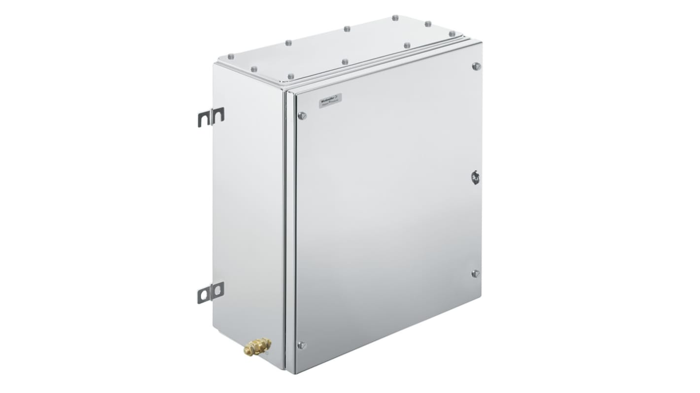 Weidmüller Klippon TB MH Series Grey 316 Stainless Steel Enclosure, IP66, IP67, Flanged, Grey Lid, 458 x 382 x 200mm