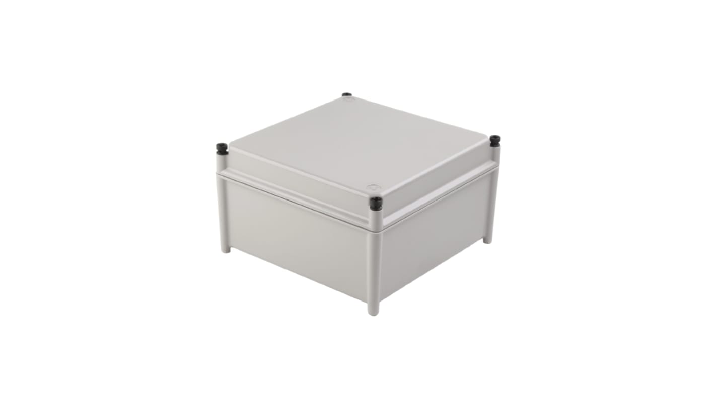 Caja Weidmüller de Poliéster reforzado con fibra de vidrio Gris, 605 x 603 x 175mm, IP67