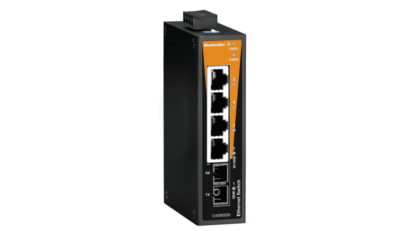 Weidmüller Unmanaged 4 x RJ45 Port Network Switch