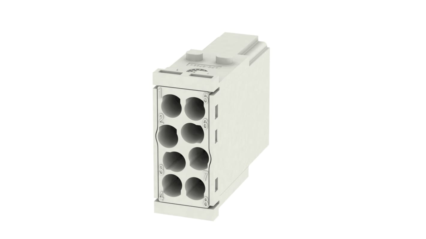 Weidmüller Heavy Duty Power Connector Insert, 16A, Male, ModuPlug Series, 8 Contacts