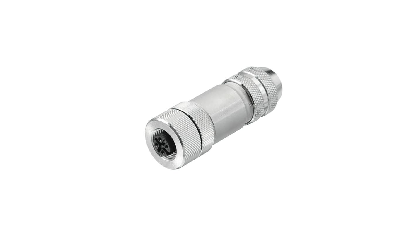 Weidmüller Connector, 5 Contacts, Screw Mount, M12 Connector, Socket, Female, IP67, SAIB Series