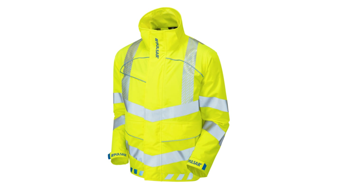 Chaqueta acolchada tipo aviador de alta visibilidad Unisex Allied Telesyn de color Amarillo, talla 4XL