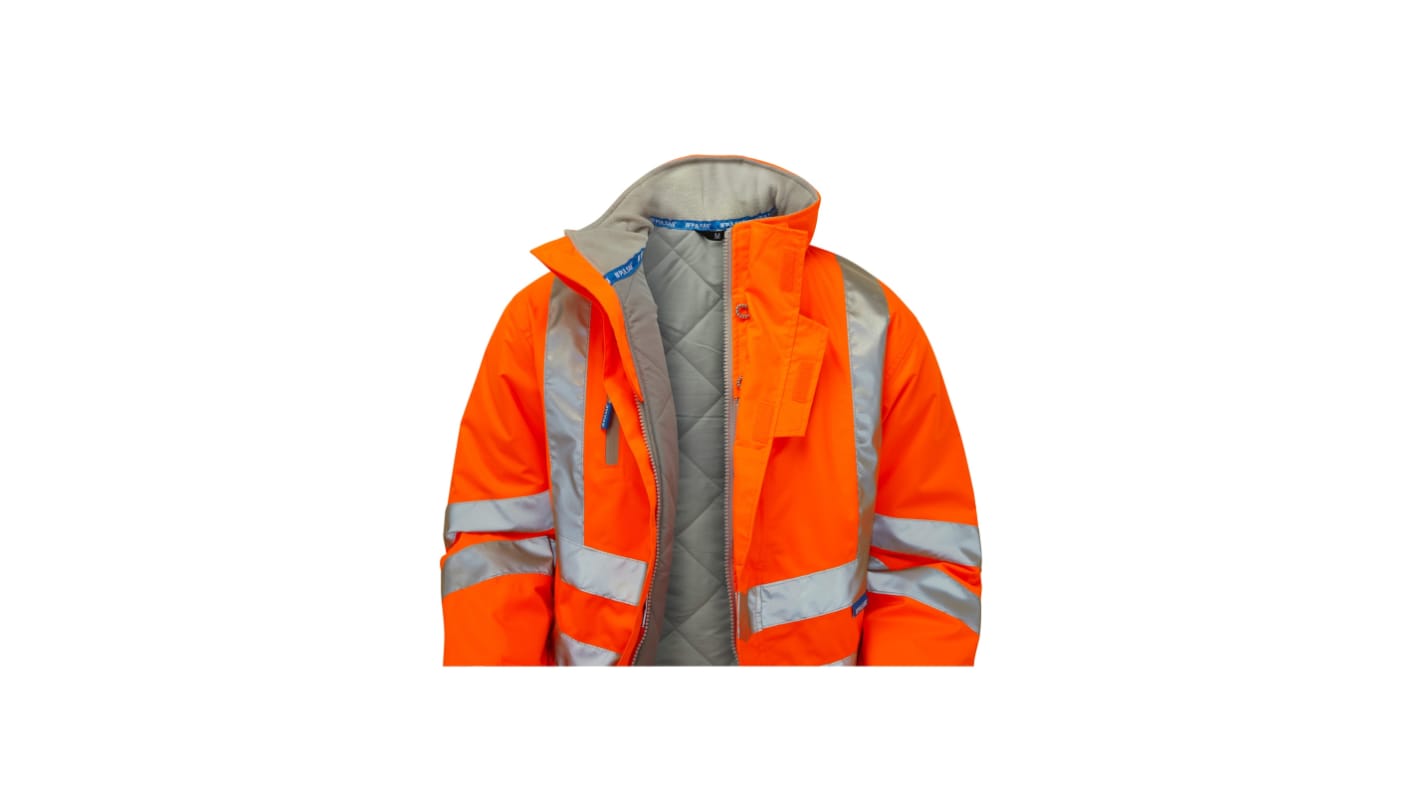 Allied Telesyn Unisex Warn-Fleecejacke Orange, Größe M