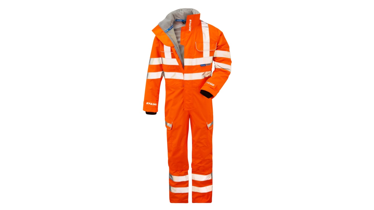 Allied Telesyn Orange Reusable Hi Vis Overalls, XXL