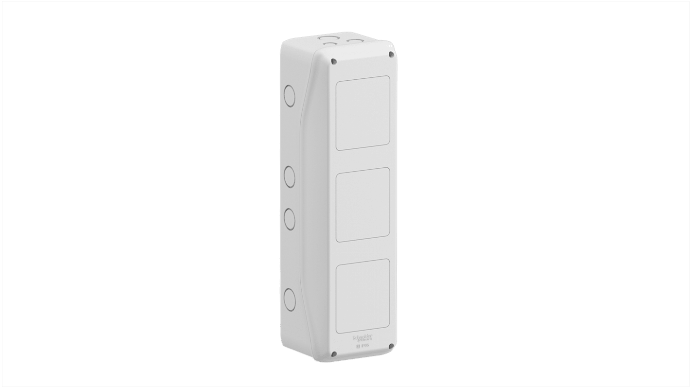 Adaptable Enclosure Box Schneider Electric 13973M, Polímero, Acabado Blanco, long. 460mm, anch. 138mm, prof. 160mm