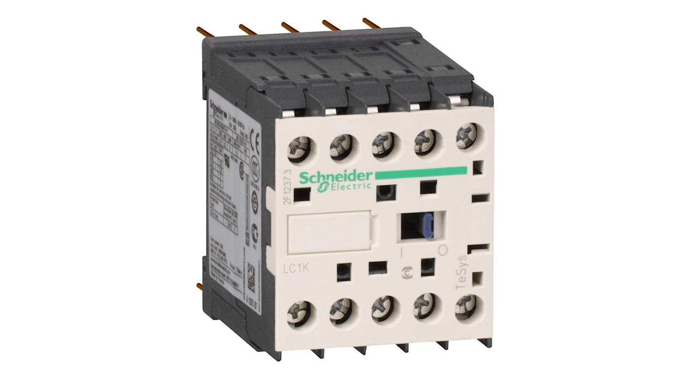 Schneider Electric TeSys LC1K Leistungsschütz / 12 VDC Spule, 3 -polig 1 NC (Öffner), 690 V / 12 A