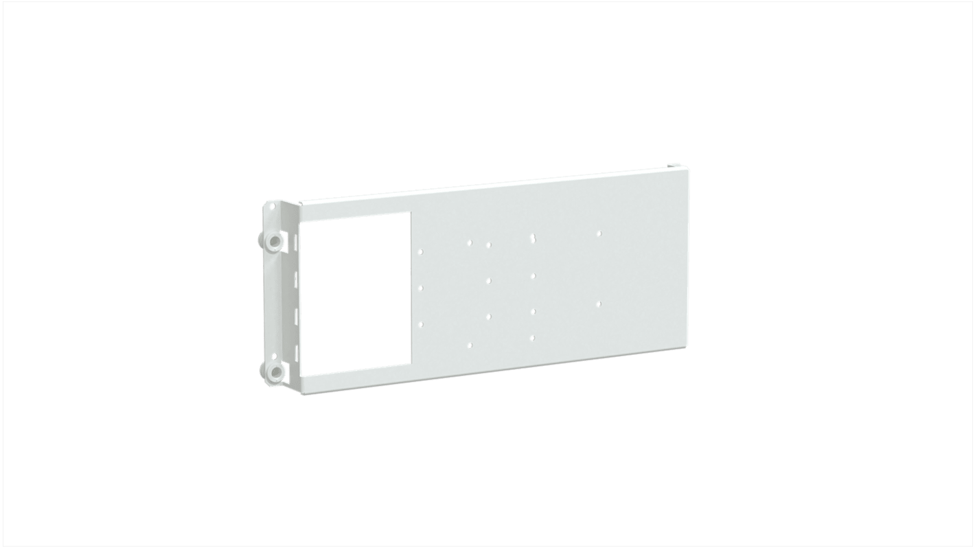 Schneider Electric PrismaSeT Series RAL 9003 Sheet Steel Mounting Plate, 150mm H, 600mm W for Use with ComPact