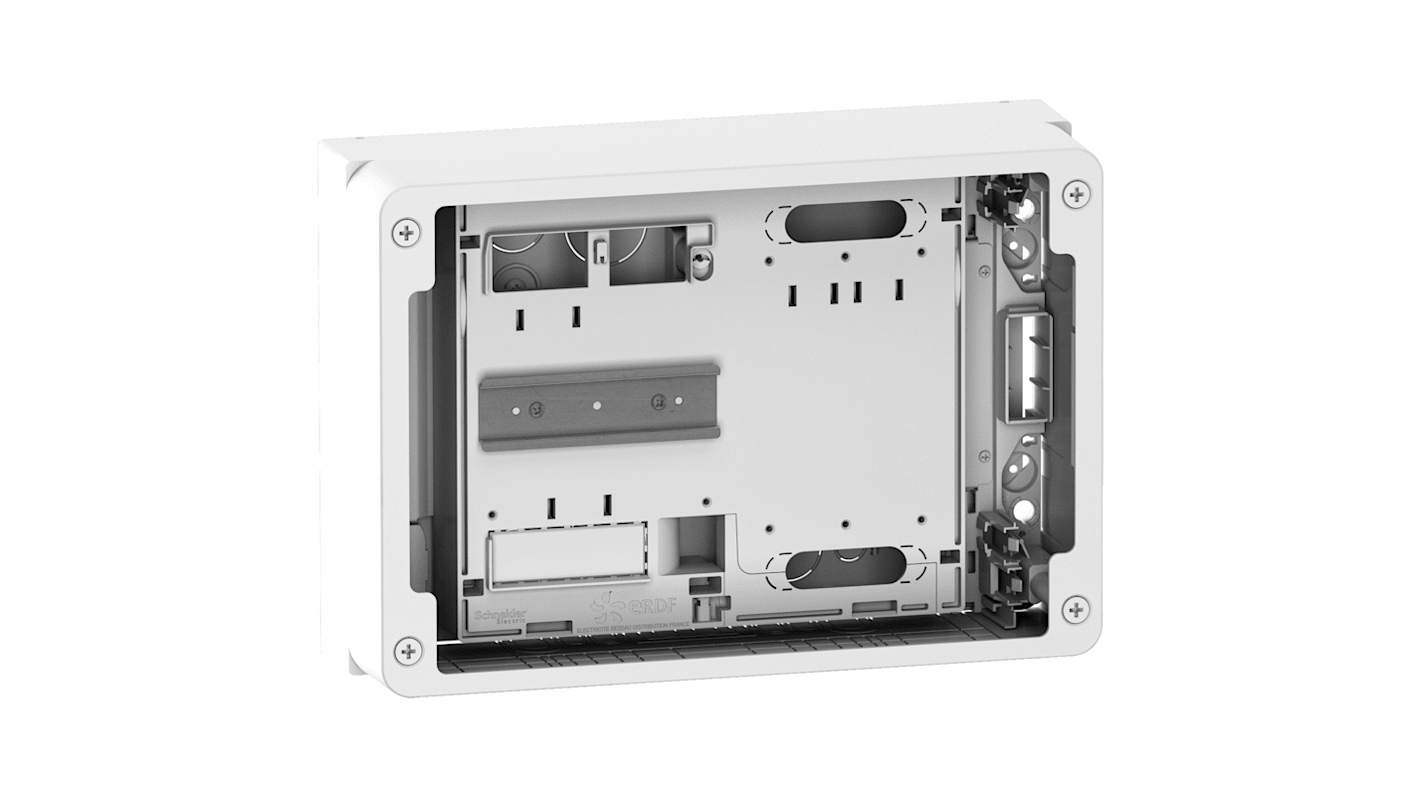 Adaptable Enclosure Box Schneider Electric R9H18416, Acabado Blanco, long. 250mm, anch. 357mm, prof. 135mm