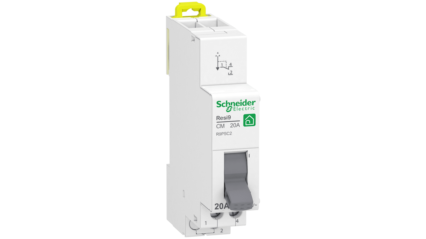 R9EFD620 | Schneider Electric Resi9 Resi9 XE DM MCB, 1P, 20A Curve D, 230V AC, 3000 A Breaking