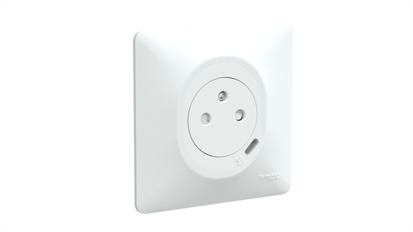 Interruttore luce Schneider Electric serie Ovalis C Series, Colore bianco, IP20