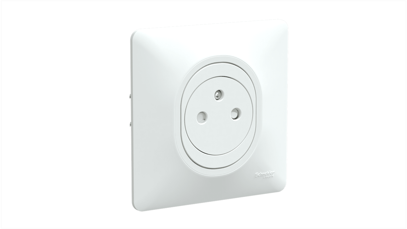 Interruttore luce Schneider Electric serie Ovalis C Series, Colore bianco, IP21D