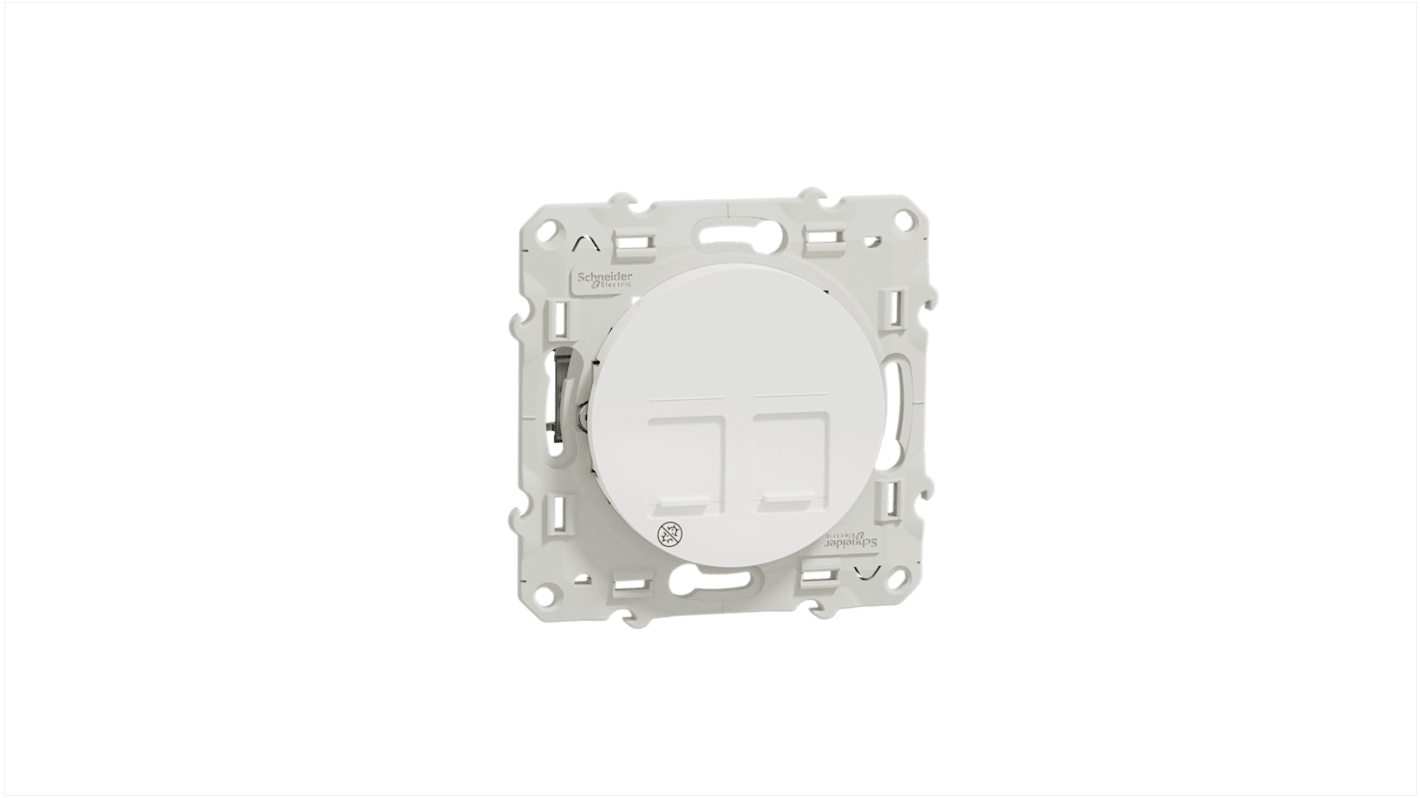 Interruttore luce Schneider Electric serie Odace, 2 vie, Colore bianco, IP21