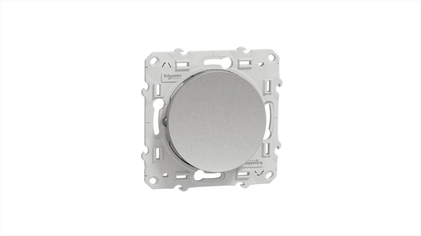 Interruttore luce Schneider Electric serie Odace, 2 vie, Grigio, IP21D