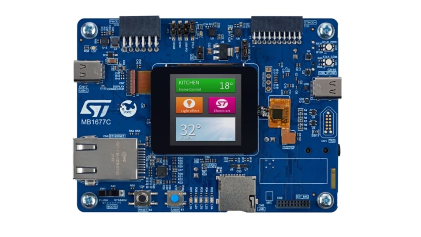 Kit de detección ST Discovery Kit With STM32H573IIK3Q MCU de STMicroelectronics, con núcleo ARM Cortex M33