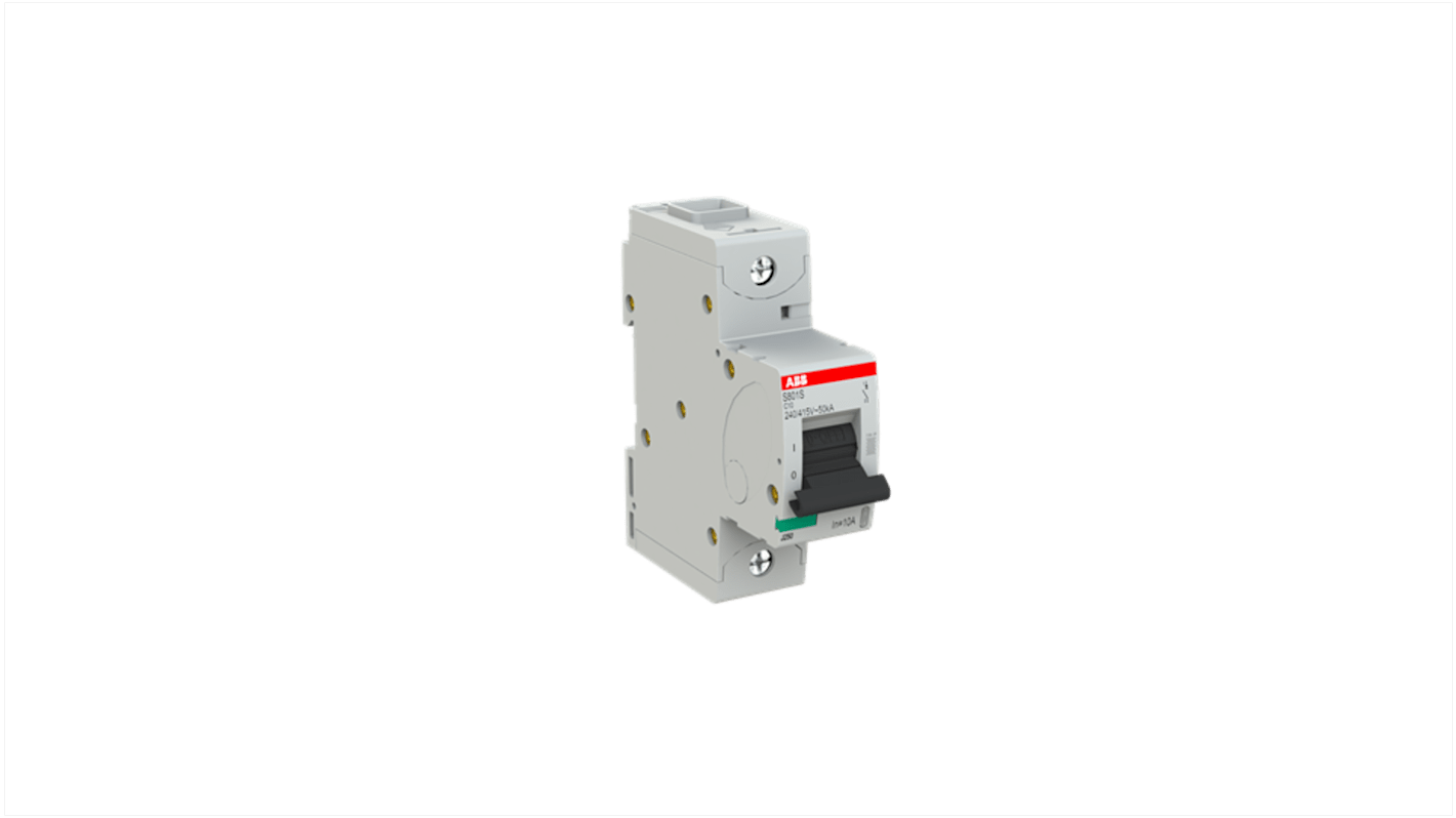 Disyuntor 1P, 10A, Curva Tipo C, Poder de corte 15 kA