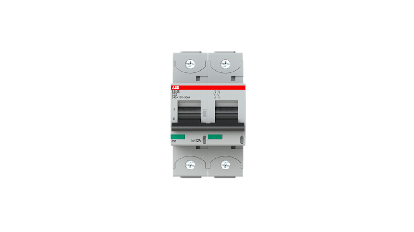 Interruttore automatico ABB, 2P 32A 6 kA, Tipo C