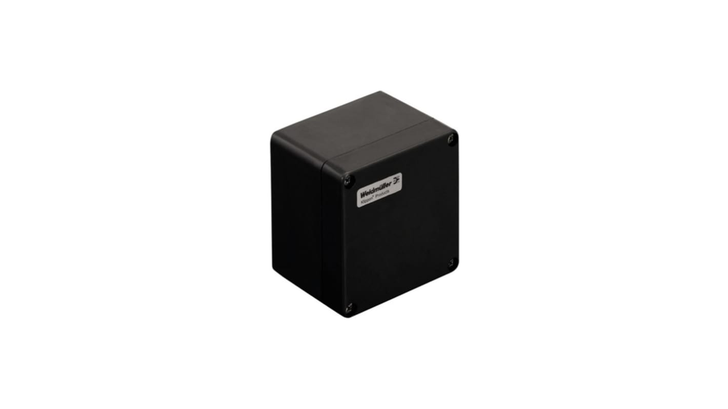 Weidmüller Klippon POK Series Black Polyester General Purpose Enclosure, IP66, IK08, Black Lid, 90 x 120 x 122mm