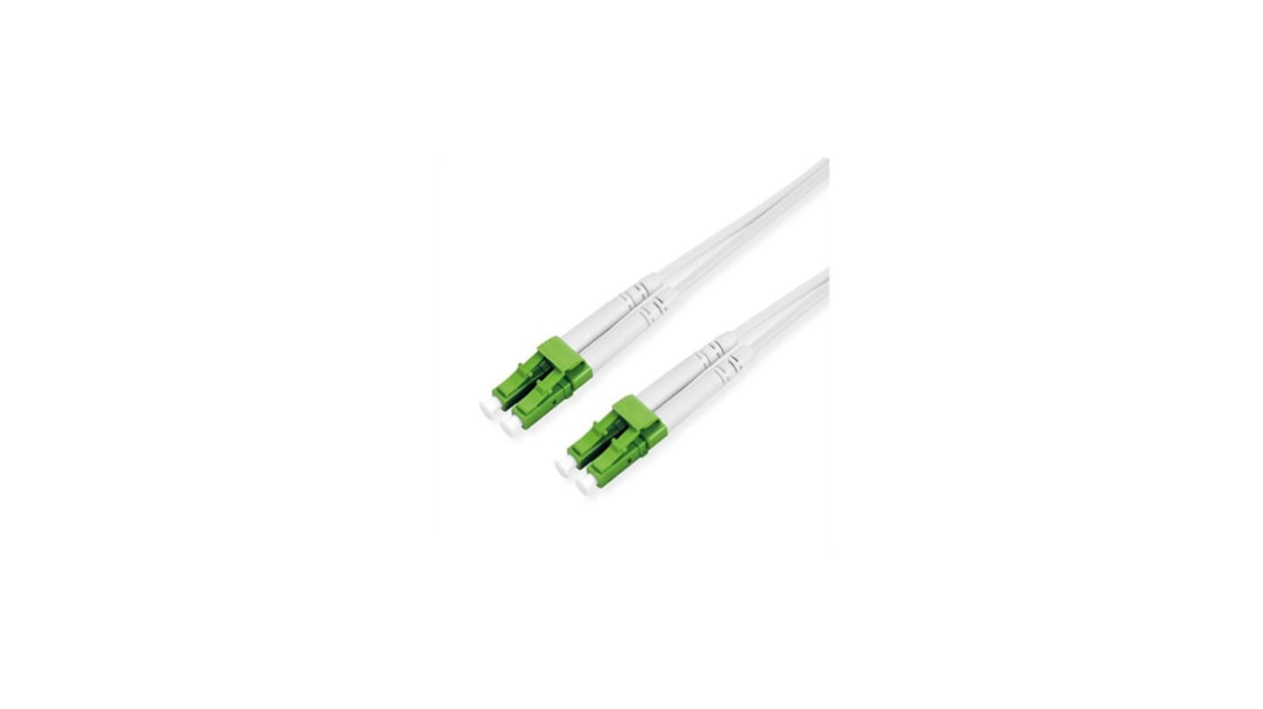 Roline LC to LC Break Out Cable Single Mode OS2 Fibre Optic Cable, White, 2m