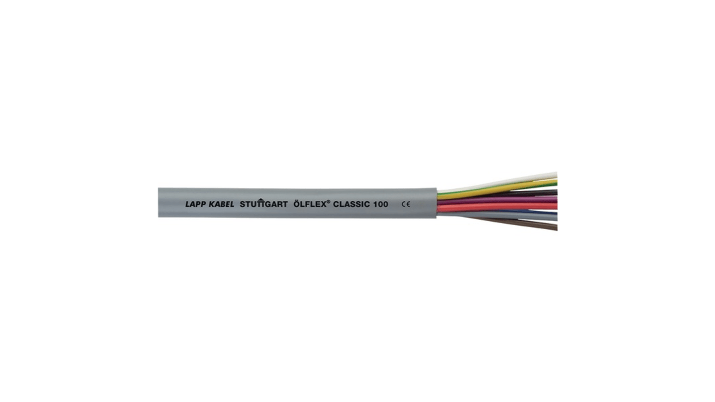 Lapp ÖLFLEX CLASSIC 100 Multicore Cable, 4 Cores, 2.5 mm², YY, Unscreened, 50m, Grey PVC Sheath, 15 AWG