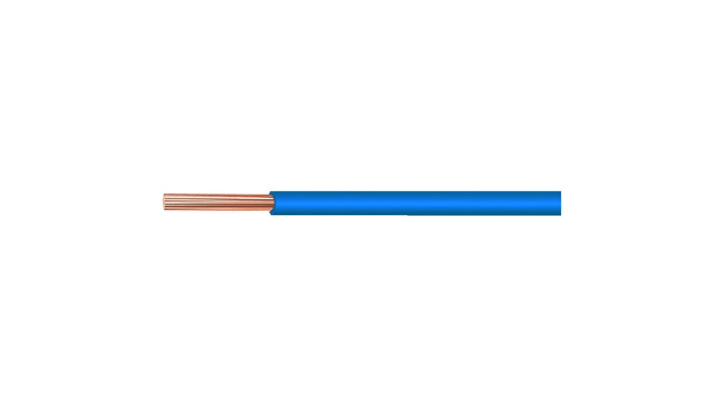 Huber+Suhner Einzeladerleitung 0,5 mm², 20 AWG (Schließer) 100m Blau