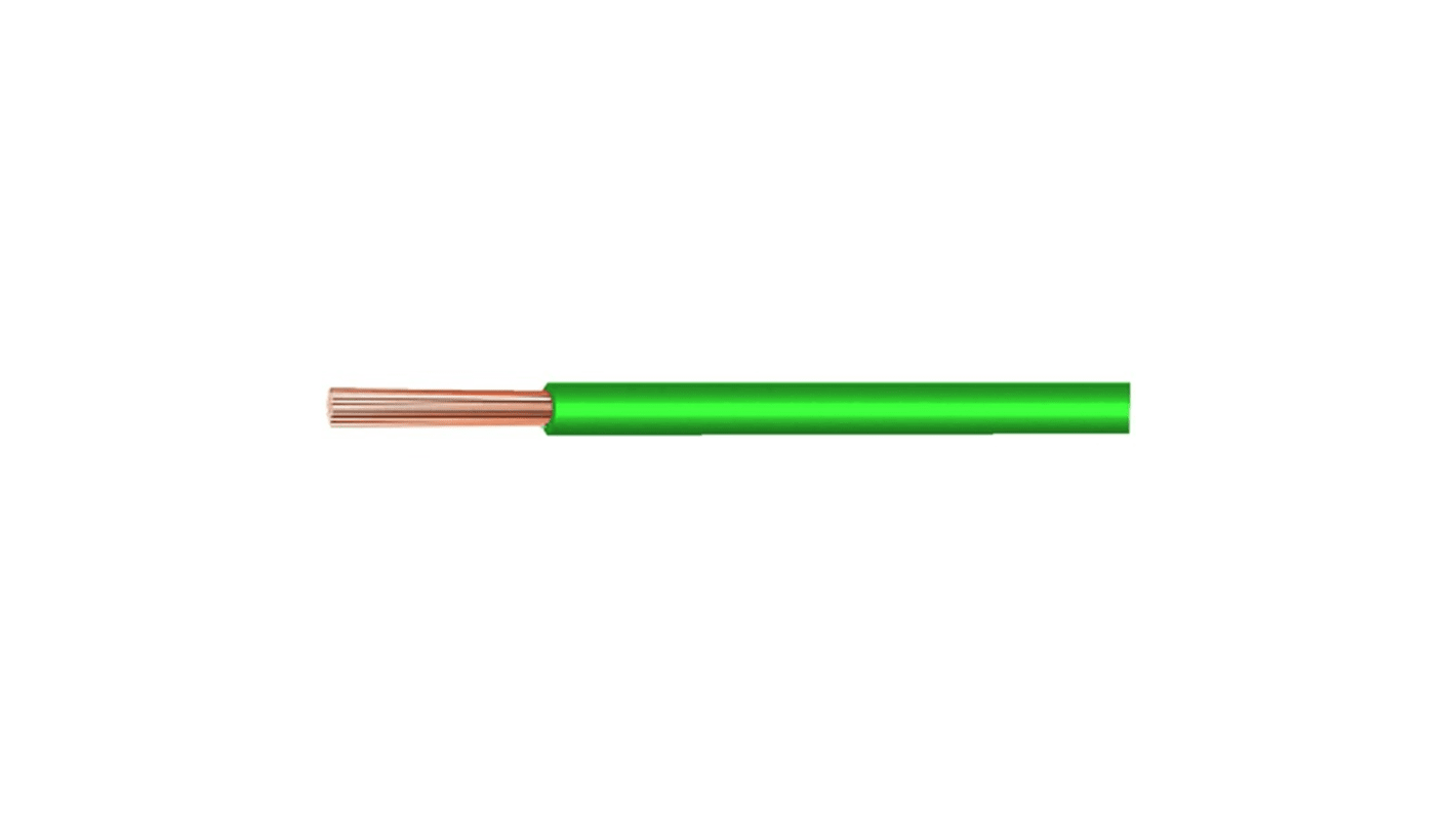 Huber+Suhner Einzeladerleitung 0,5 mm², 20 AWG (Schließer) 100m Grün