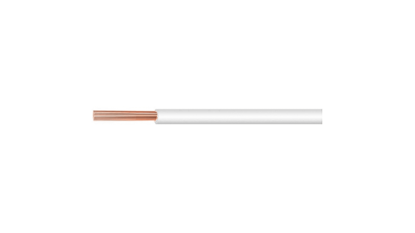 Cable de conexión Huber+Suhner RADOX 125 0.75 MM² WHITE, área transversal 0,75 mm2 Blanco, long. 100m, 18 AWG