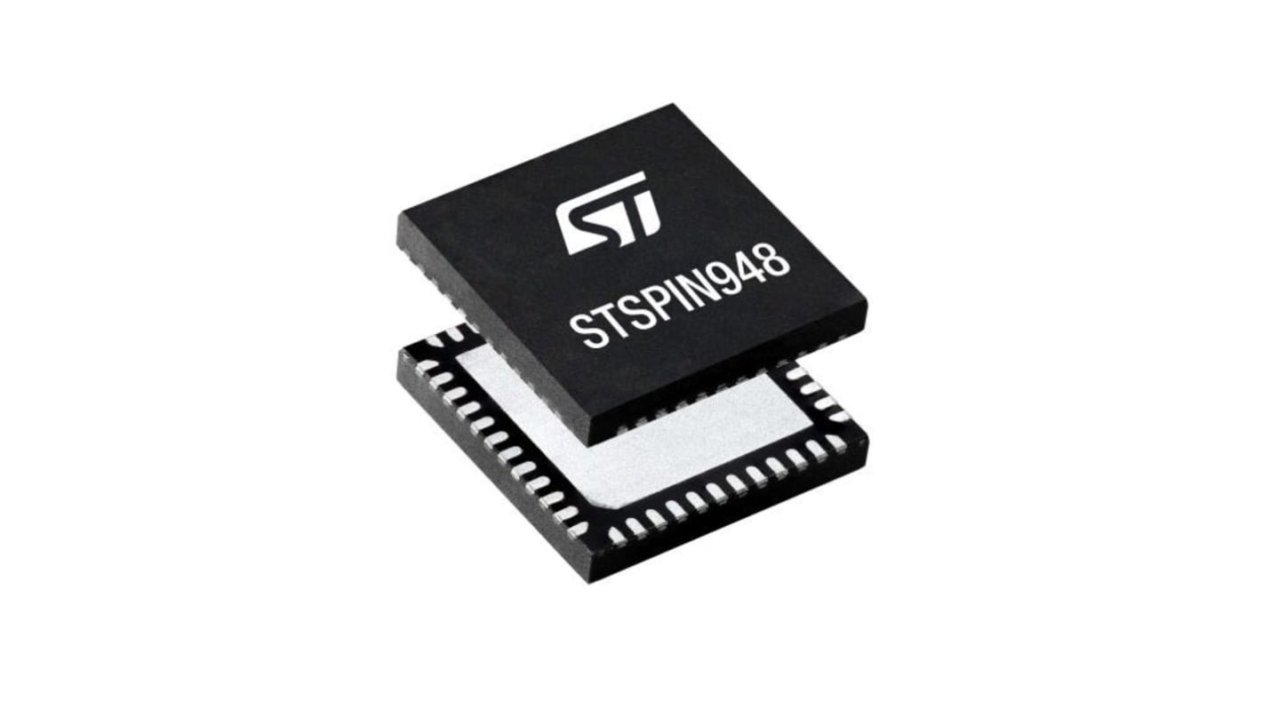 STMicroelectronics Motor Driver IC Doppelbrücke STSPIN948TR, VFQFPN48, 48-Pin, 4.5A, 58 V, Gleichstrommotor,