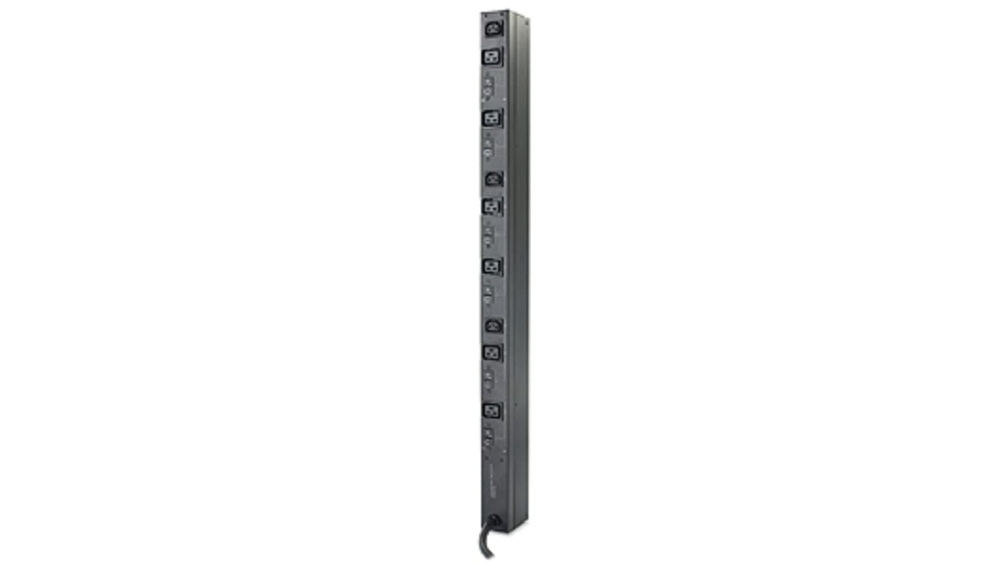 IEC C13, IEC C19 9 Gang Power Distribution Unit, 1.83m Cable, 32A, 230 V