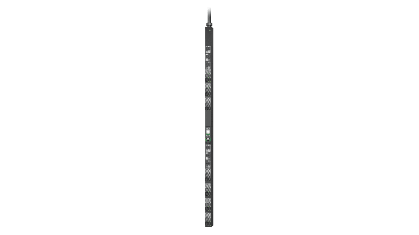 Unidad de distribución de potencia APC APDU10450ME, 42 conectores, Montaje en Rack, Cable 1.8m, 48A, 230 V IEC IEC