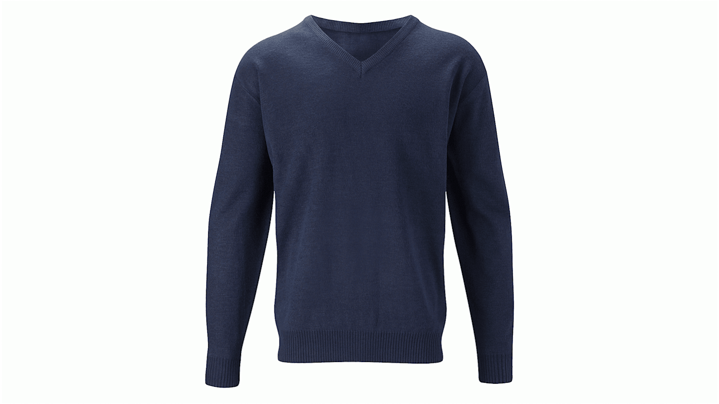 Maglia con scollo a V Orbit International CJU1 per Uomo, col. Blu Navy, 3XL, in 100% acrilico