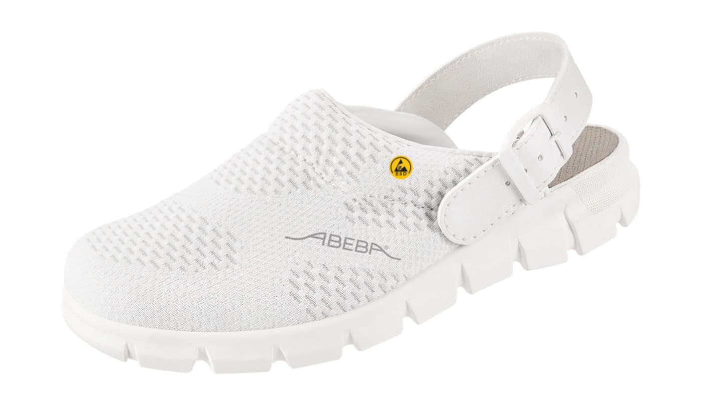 Abeba 37329 Unisex White No Clogs for hospitals and medical institutions, UK 3.5, EU 36