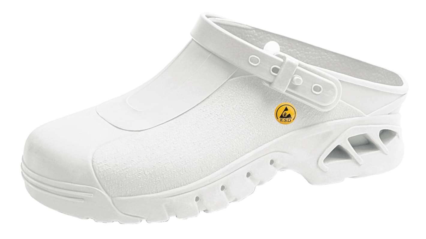 Abeba 39600 Unisex White No Clogs for hospitals and medical institutions, UK 7/8, EU 41/42