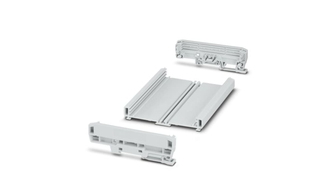 Phoenix Contact Profile Housing Enclosure Type UM-BASIC Series , 153.8 x 127.8 x 39.45mm, PVC DIN Rail Enclosure