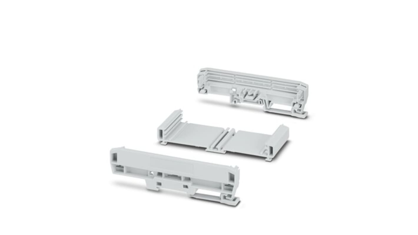 Phoenix Contact Profile Housing Enclosure Type UM-BASIC Series , 63.8 x 142.3 x 39.45mm, PVC DIN Rail Enclosure