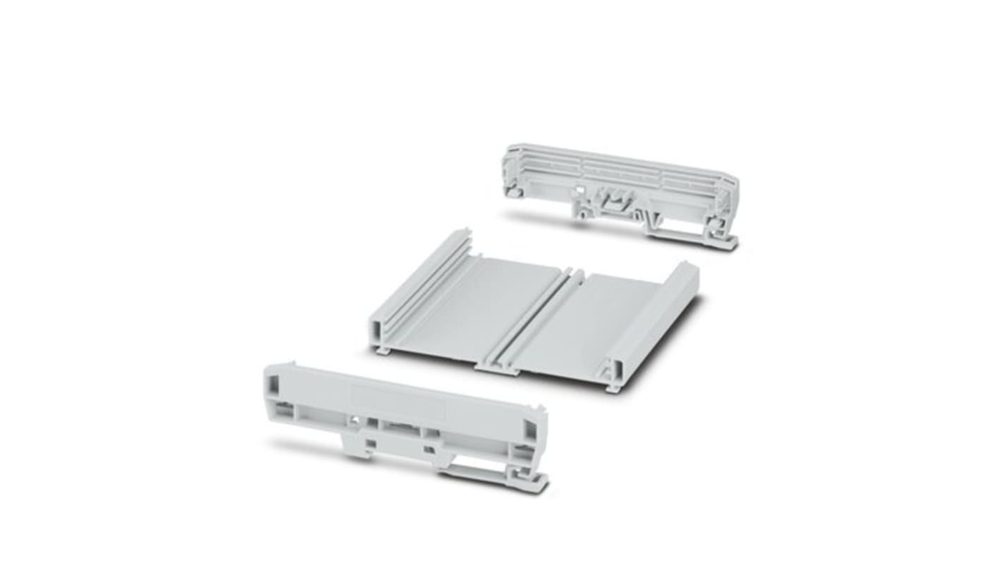 Phoenix Contact Profile Housing Enclosure Type UM-BASIC Series , 123.8 x 142.3 x 39.45mm, PVC DIN Rail Enclosure