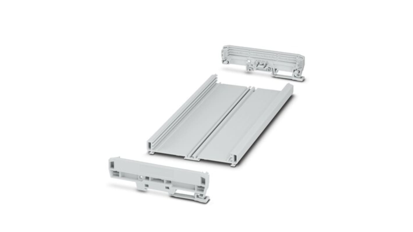 Phoenix Contact Profile Housing Enclosure Type UM-BASIC Series , 253.8 x 142.3 x 39.45mm, PVC DIN Rail Enclosure