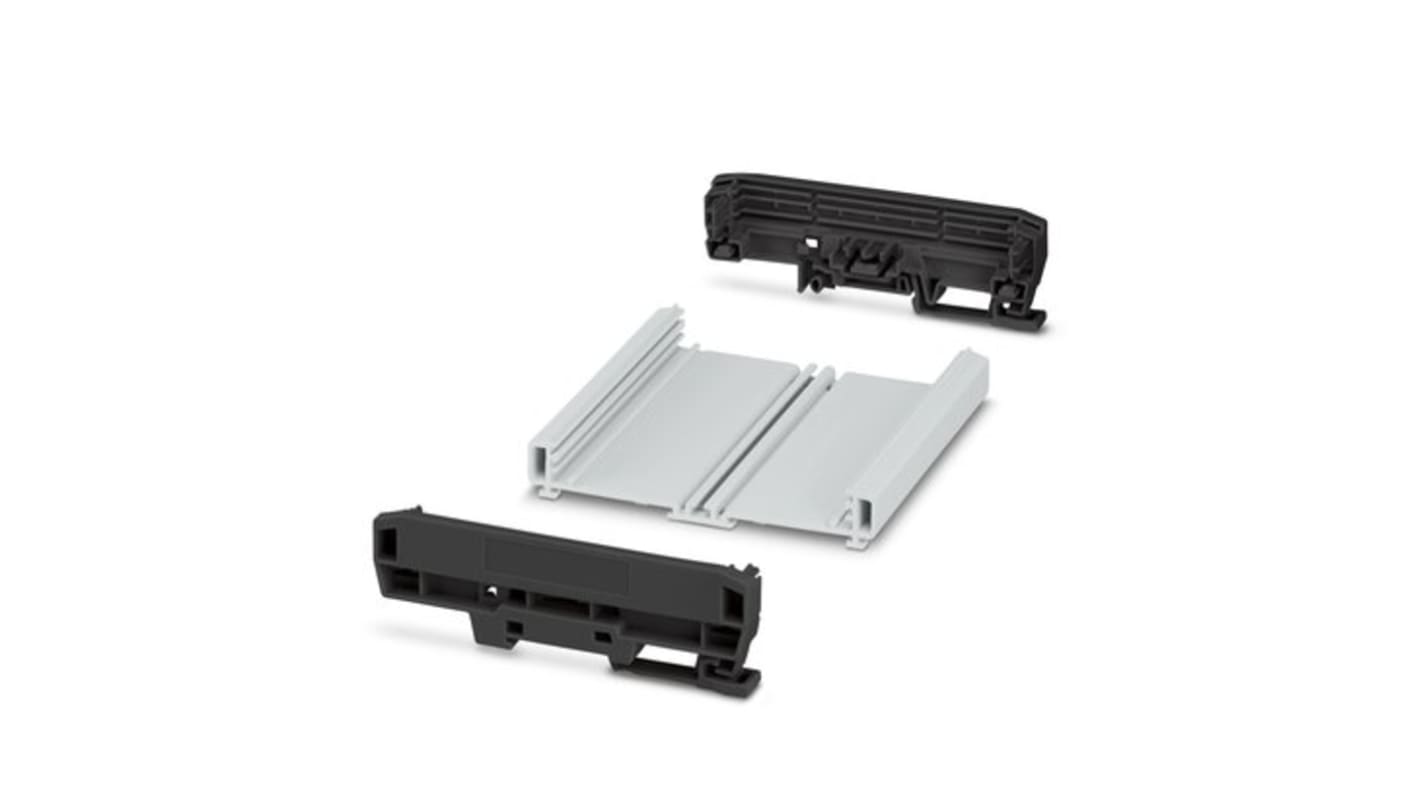 Phoenix Contact Profile Housing Enclosure Type UM-PRO Series , 123.8 x 127.8 x 39.45mm, Polyamide DIN Rail Enclosure