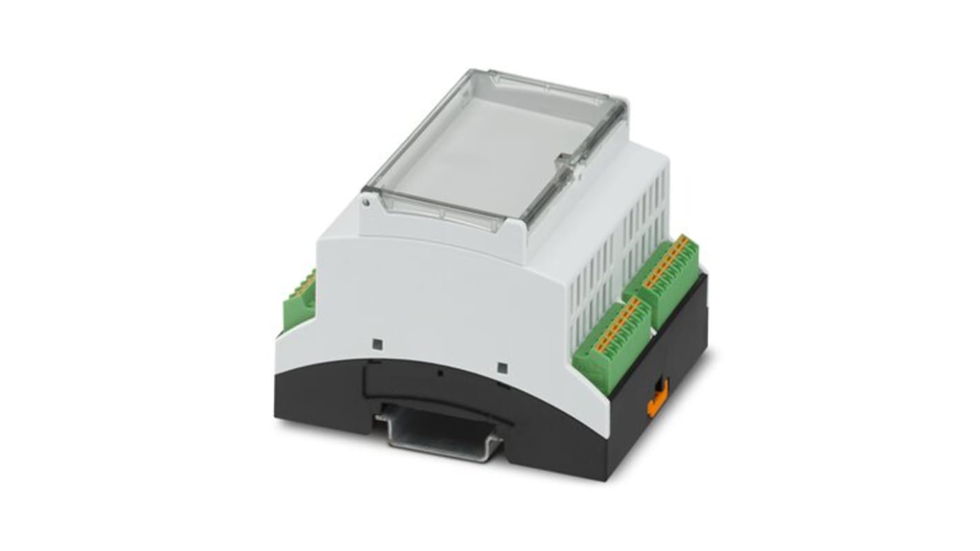 Phoenix Contact DIN Rail Housing Enclosure Type BC Series , 71.6 x 89.7 x 60.7mm, Polycarbonate DIN Rail Enclosure