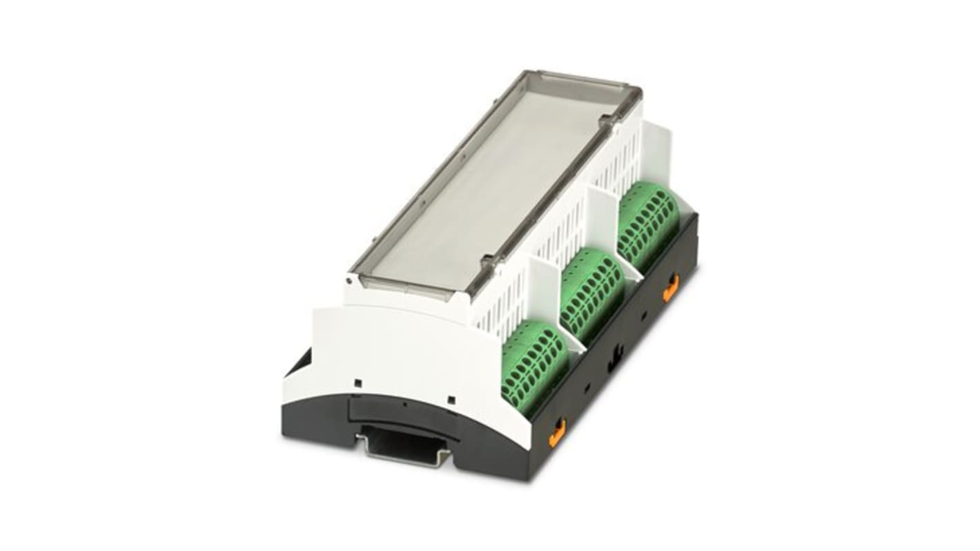 Phoenix Contact DIN Rail Housing Enclosure Type BC Series , 161.6 x 89.7 x 60.7mm, Polycarbonate DIN Rail Enclosure