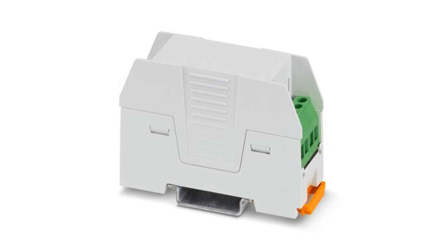 Phoenix Contact DIN Rail Housing Enclosure Type EH Series , 22.6 x 77 x 50.2mm, ABS, Polycarbonate DIN Rail Enclosure