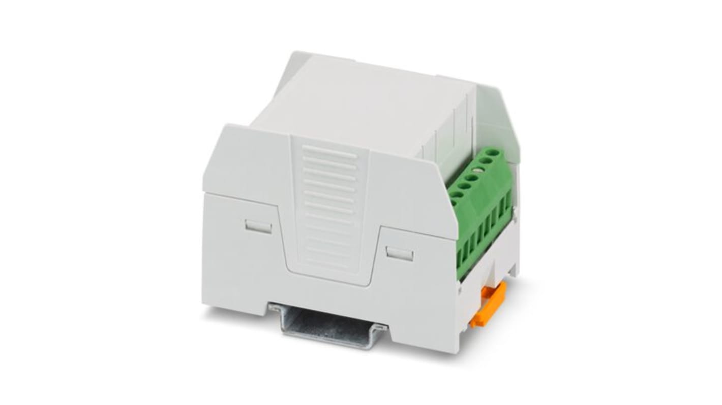 Phoenix Contact DIN Rail Housing Enclosure Type EH Series , 45.1 x 77 x 50.2mm, ABS, Polycarbonate DIN Rail Enclosure