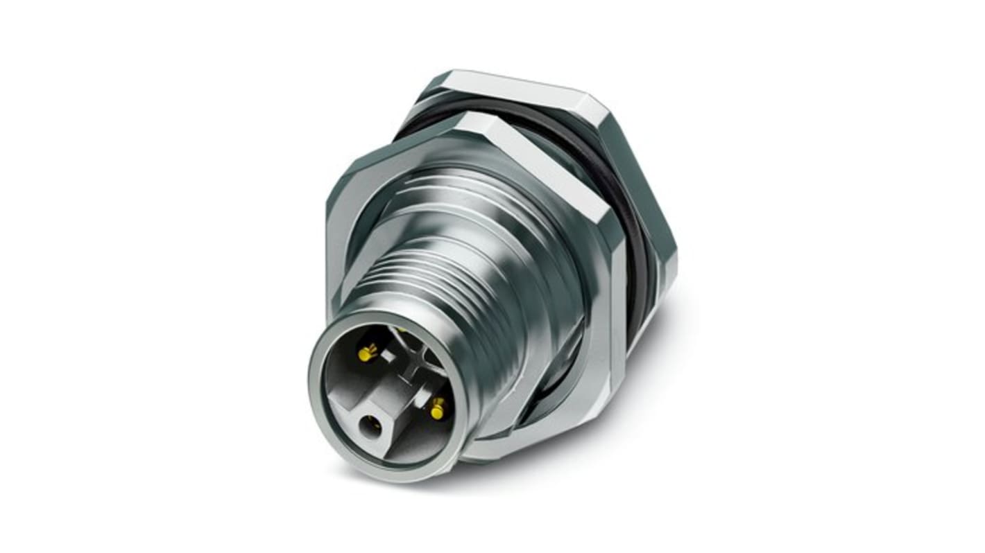 Phoenix Contact Circular Connector, 5 Contacts, Rear Mount, M12 Connector, Plug, Male, IP65, IP67, SACC Series