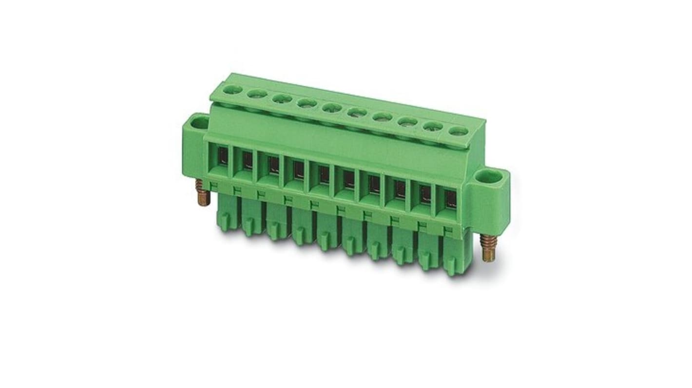 Phoenix Contact MCVR Series PCB Connector, 5-Contact, 3.81mm Pitch, Flange Mount, 1-Row, Screw Termination