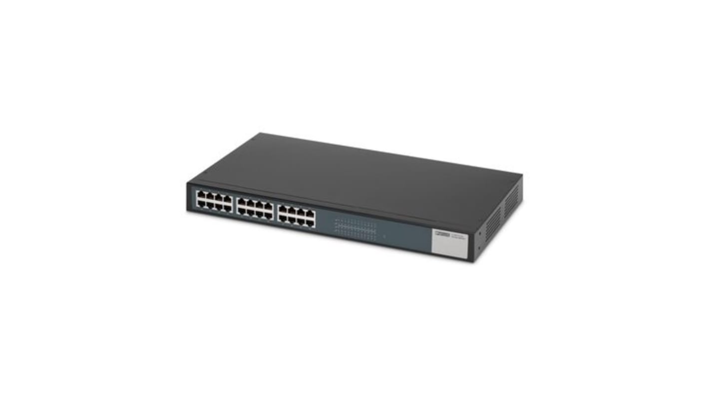 Phoenix Contact FL SWITCH Series Rack Mount Industrial Ethernet Switch, 24 RJ45 Ports, 10/100/1000Mbit/s Transmission,