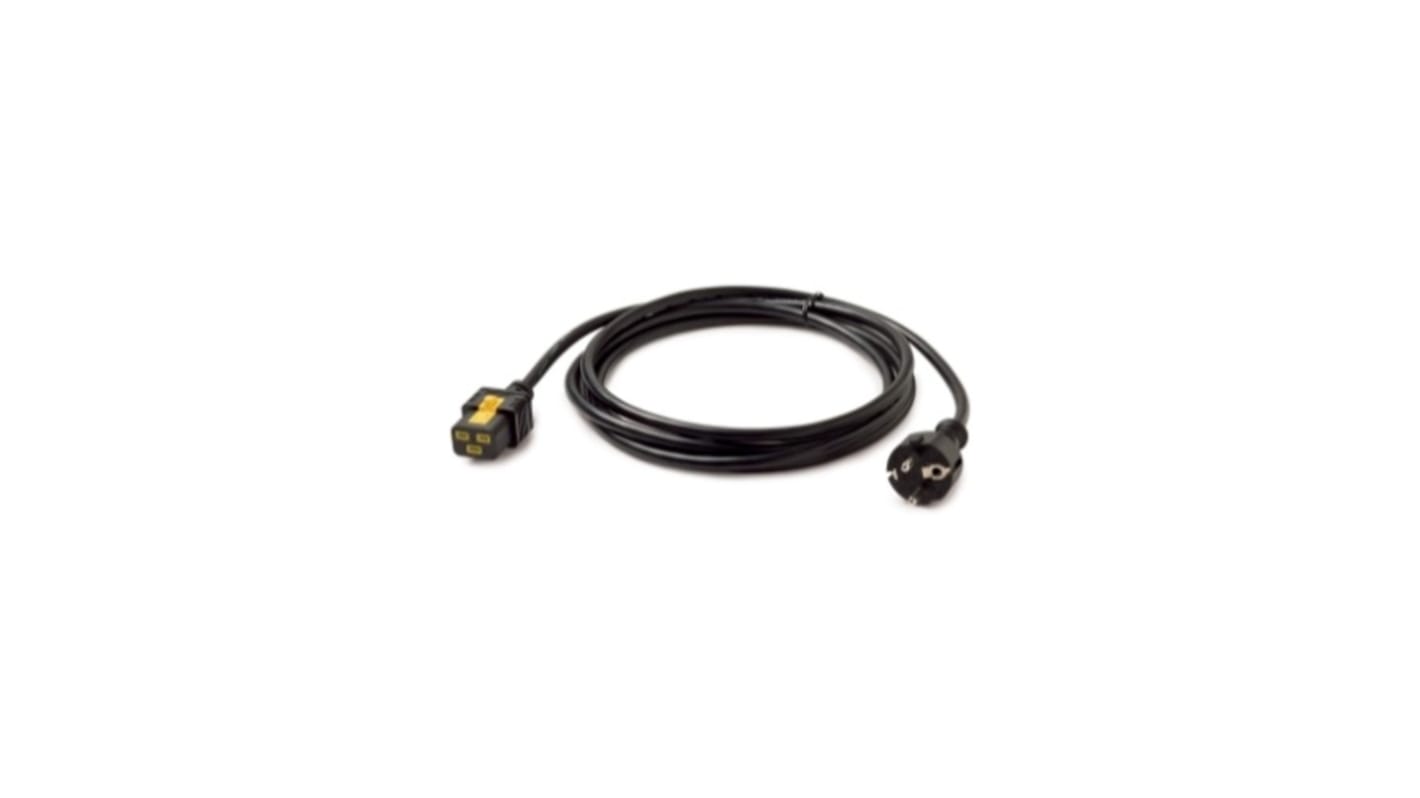 Cable de alimentación APC de 3m, con. A CEE 7/7, macho, con. B IEC C19, hembra